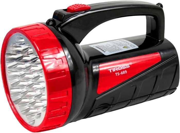 ПЕРЕЗАРЯЖАЕМЫЙ ФОНАРЬ TIROSS 19 + 18 LED 230Вт TS-689