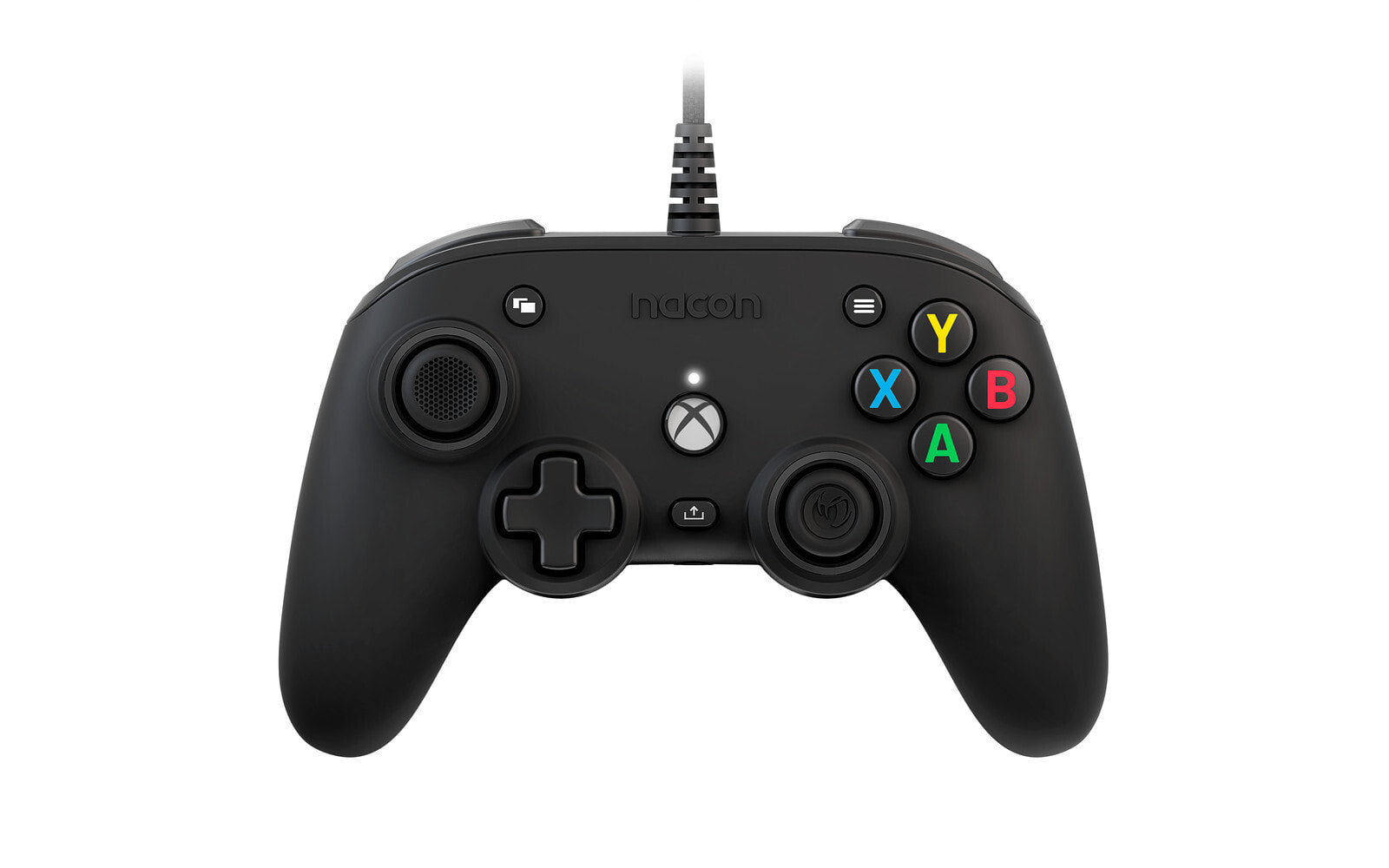 Nacon Pro Compact - Gamepad - PC - Xbox One - Xbox One X - Xbox Series S - Xbox Series X - D-pad - Menu button - Share button - Analogue / Digital - Wired - USB