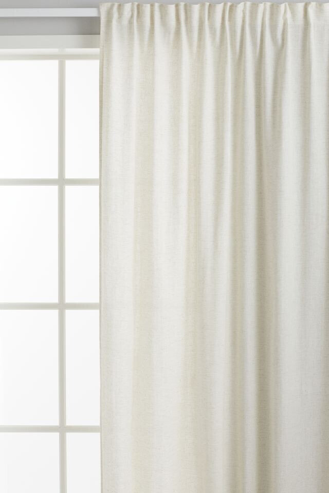 1-pack wide lyocell-blend curtain length