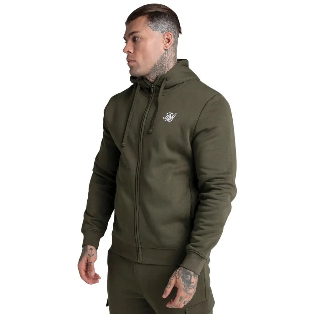 SIKSILK Essential Funnel Full Zip Sweatshirt