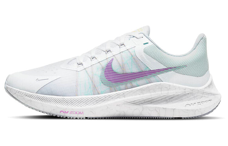 Nike Zoom Winflo 8 耐磨透气 低帮 跑步鞋 女款 白灰紫 / Кроссовки Nike Zoom Winflo 8 CW3421-102