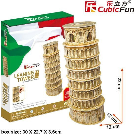 3D пазл CubicFun Пизанская башня - MC053H
