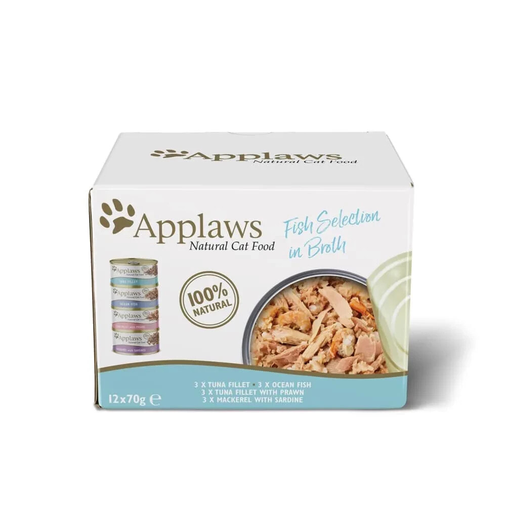 APPLAWS Multipack Fish Selection 12X70g Wet Cat Food