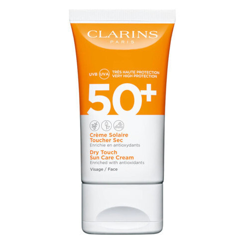 Clarins Dry Touch Sun Care Gel-to-Oil SPF 50 Солнцезащитный крем для лица c антиоксидантами 50 мл