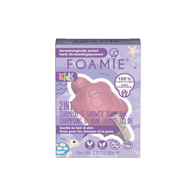 Средство для купания малышей Foamie Cherry baby shower and body soap (2 in 1 Shampo & Shower Body Bar) 80 g