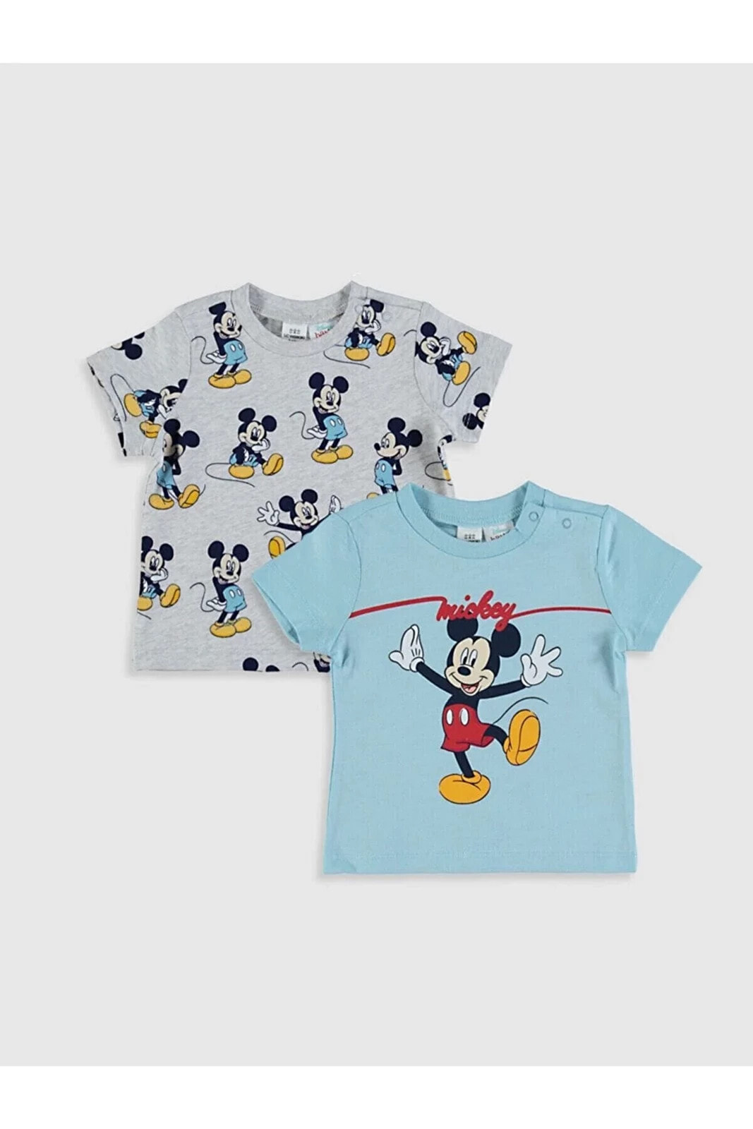 Your Fashion Style'dan 2'li Erkek Bebek Tişört Mickey Mouse Baskılı