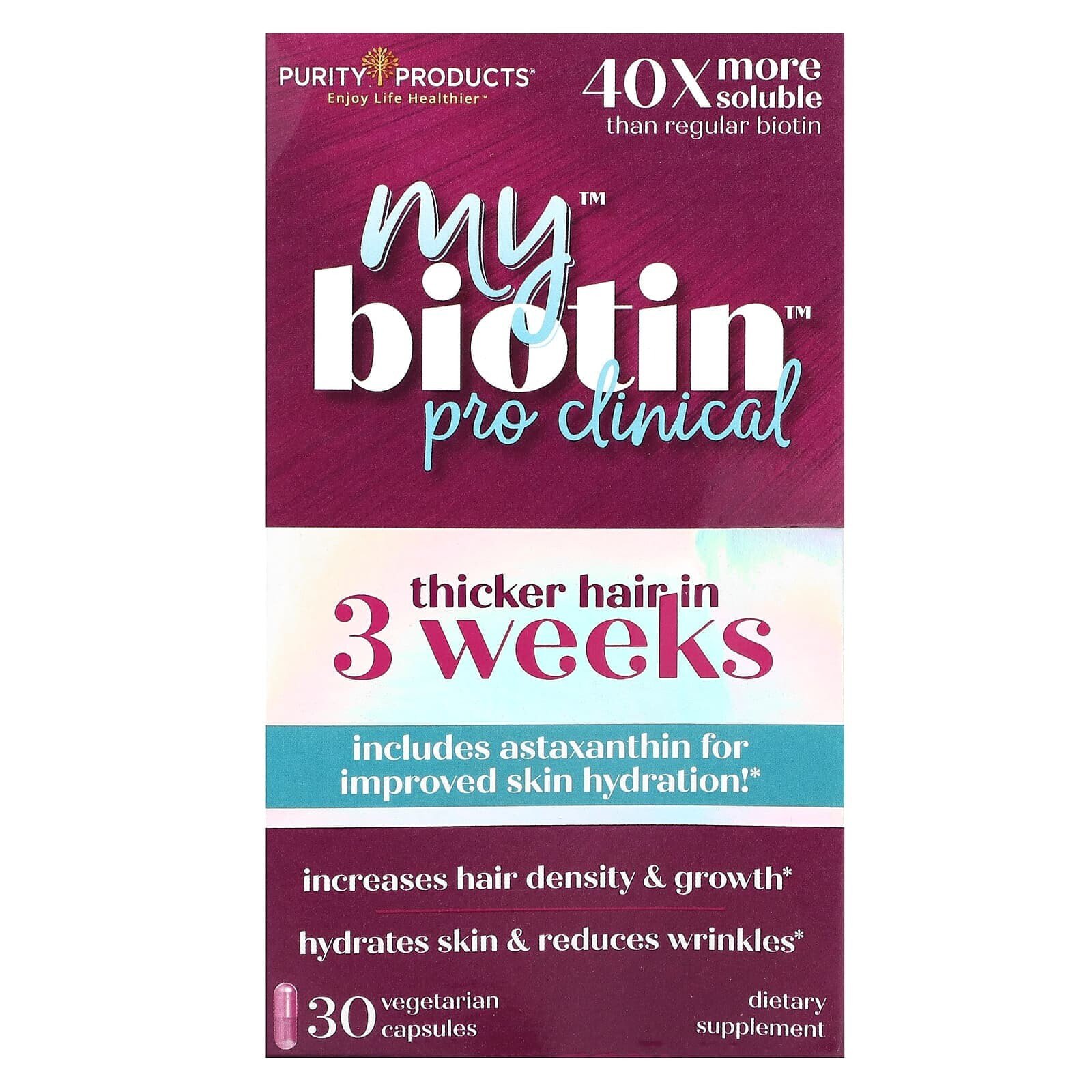 MyBiotin, ProClinical, 30 Vegetarian Capsules