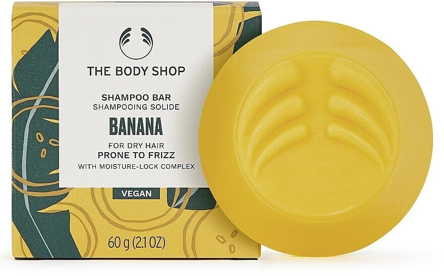 Festes Haarshampoo mit Banane - The Body Shop Banana Truly Nourishing Shampoo Bar