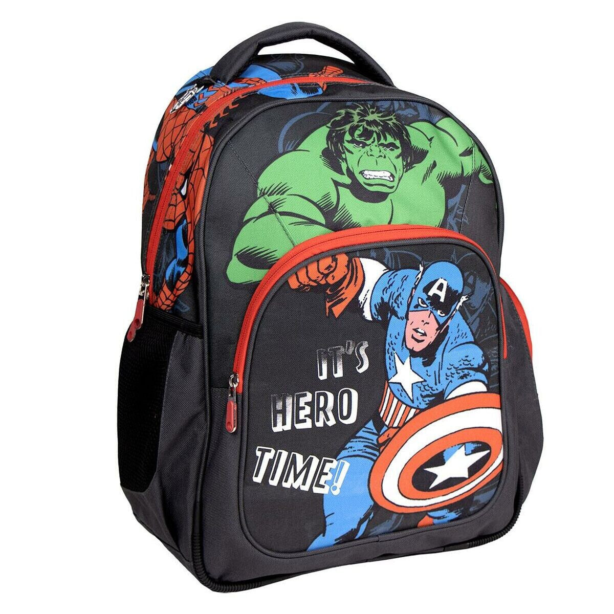 School Bag The Avengers Black 32 x 15 x 42 cm