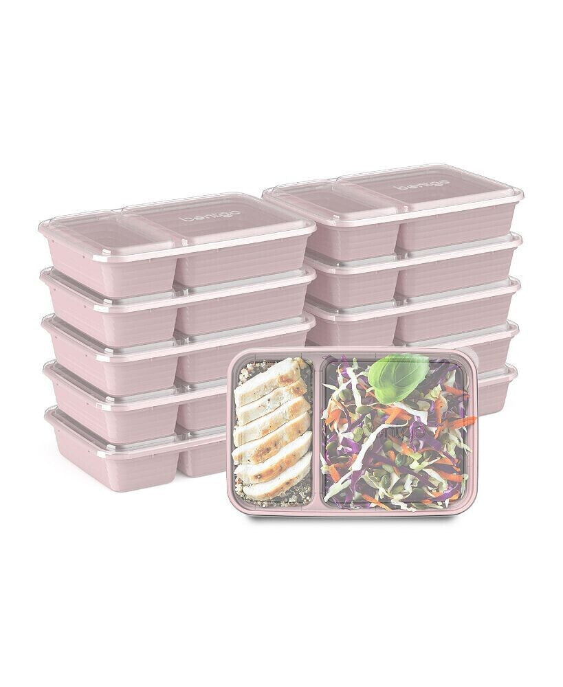 Bentgo food Prep 2-Compartment Food Storage Containers, Pack of 10
