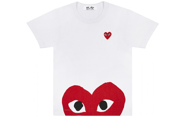 Comme Des Garcons Play Red Half Heart T shirt CDG PLAY XL 10205 CDG PLAY