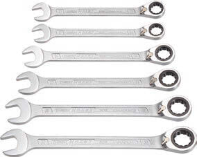 HAZET 606/6-1 - 21,22,24,27,30,32 mm - Chrome - Chrome - 13° - 3.8 kg - 6 pc(s)