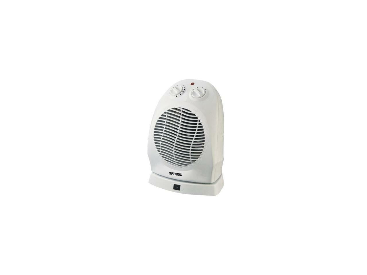 Optimus H-1382 Portable Oscillating Fan Space Heater with Thermostat