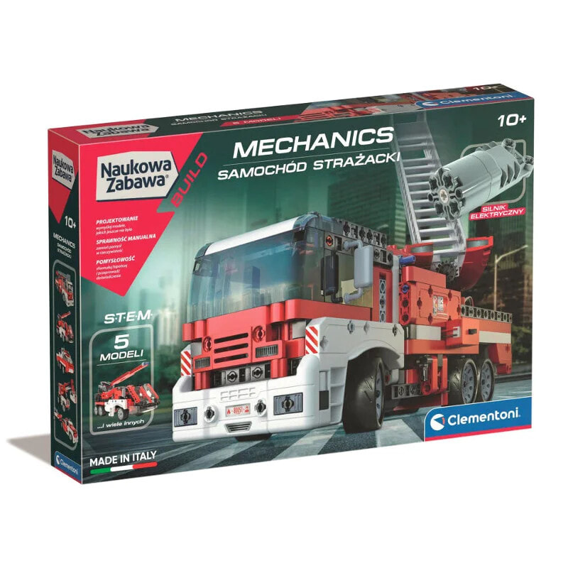 Пластиковый конструктор Construction set - Mechanics Laboratory - Fire truck - Clementoni 50728