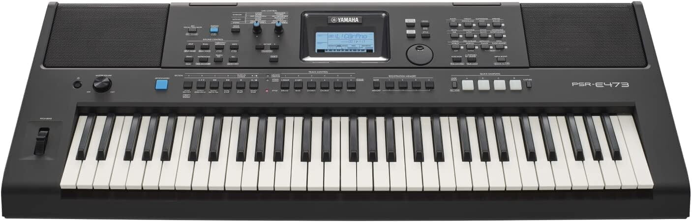 Yamaha PSR-F52 Digital Keyboard Black - Compact Digital Keyboard for Beginners with 61 Keys, 144 Instrument Sounds and 158 Accompaniment Styles