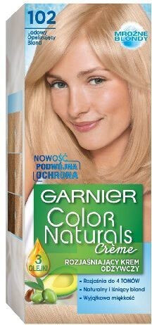 Garnier Color Naturals Creme No.102 Насыщенная краска для волос, оттенок ледяной радужный блонд черный