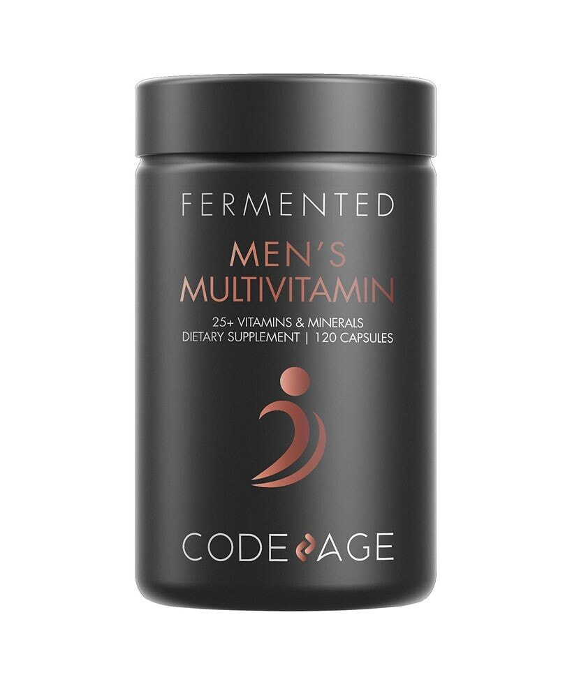 Codeage men's Fermented Multivitamin, 25+ Vitamins & Minerals, Probiotics, Digestive Enzymes, Daily Supplement - 120ct