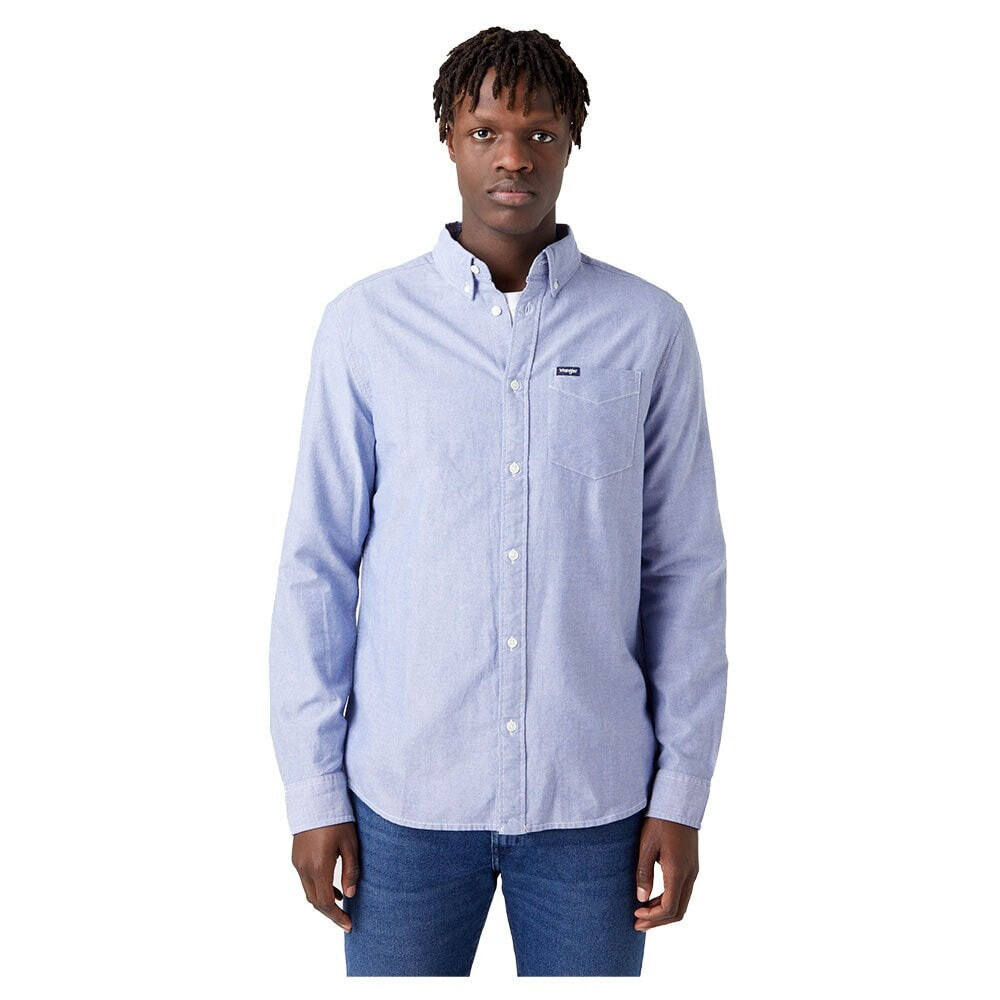 WRANGLER 1 Pocket Button Down Long Sleeve Shirt