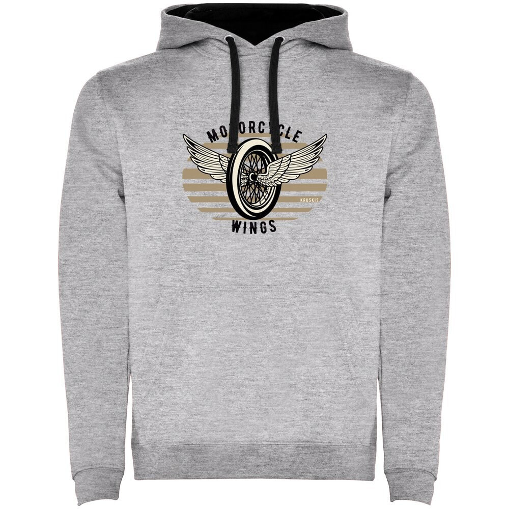 KRUSKIS Motorcycle Wings Bicolor Hoodie