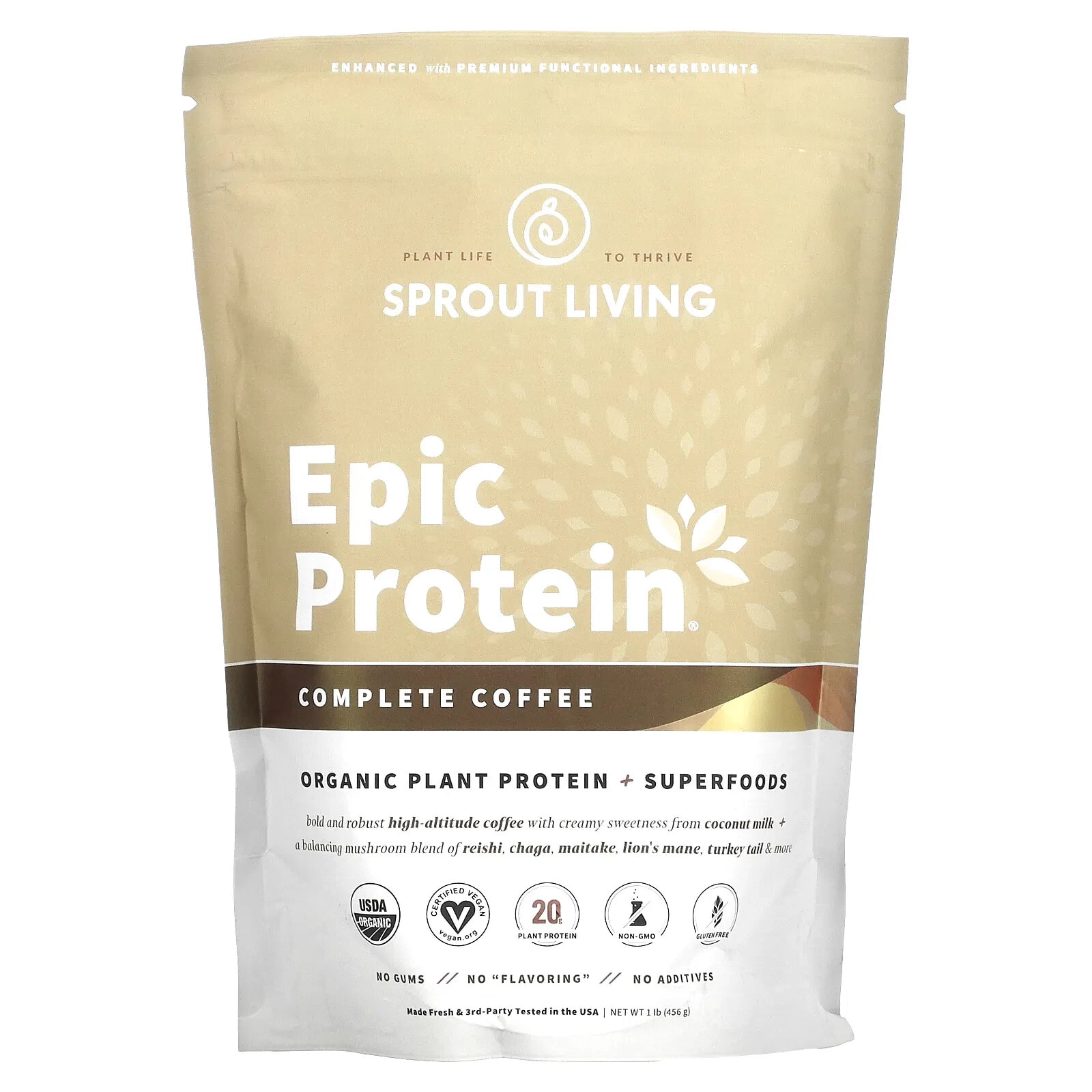 Epic Protein, Organic Plant Protein + Superfoods, Original, 1 lb (456 g)