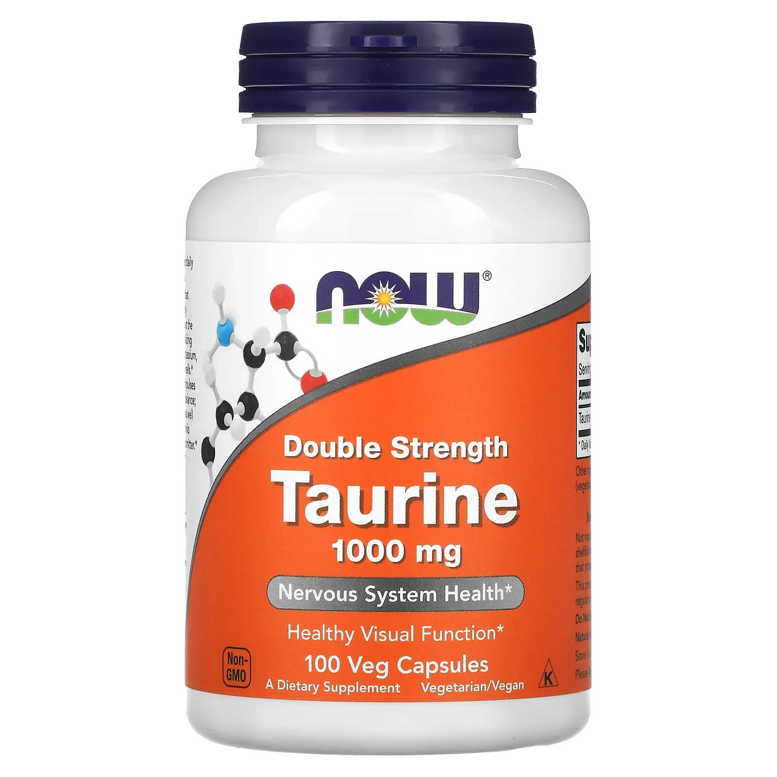 NOW Foods Taurine -- 1000 mg - 100 Capsules