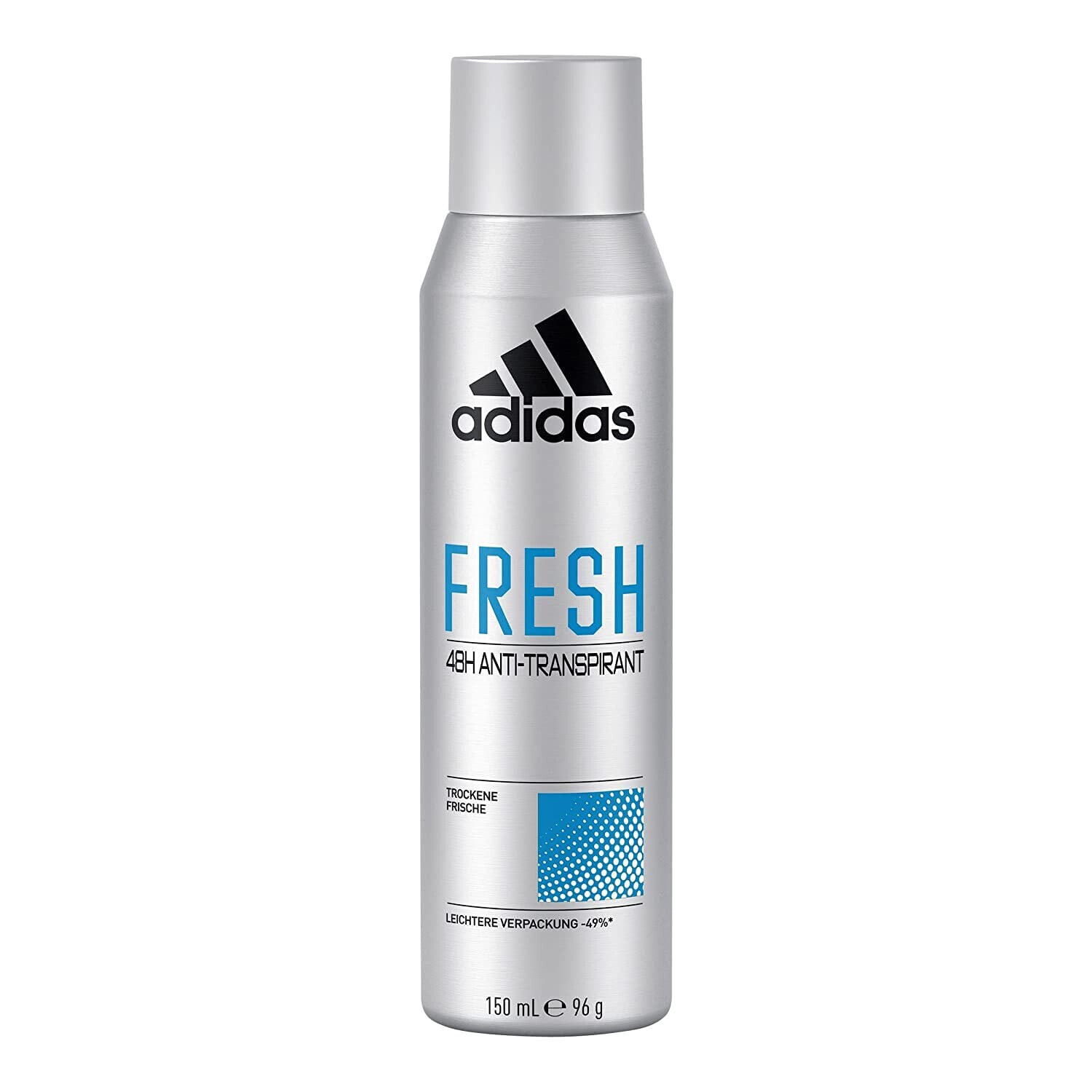 adidas Fresh Antiperspirant Deodorant Spray for Him, 48 Hours Dry Protection and Extra Long-Lasting Fresh, 150 ml