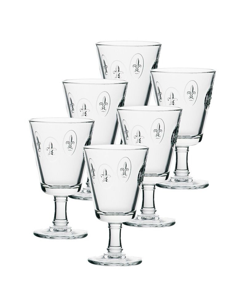 La Rochère la Rochere Fleur De Lys 8.5-ounce Stemmed Glass, Set of 6