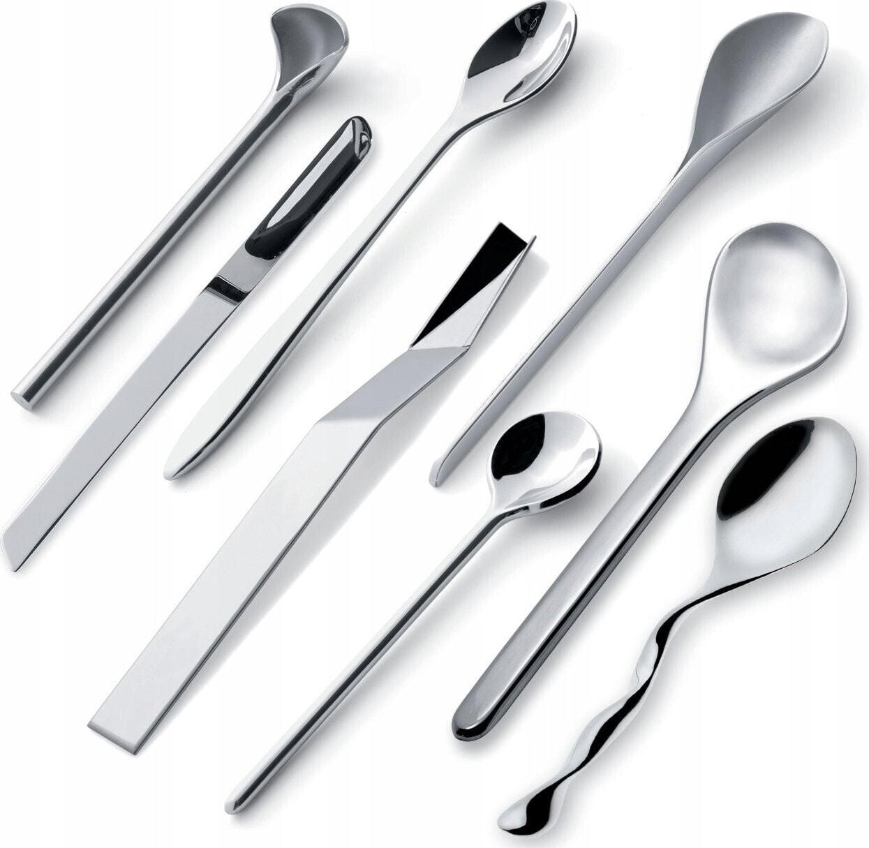 Alessi Alessi Designer Set of 8 Coffee Spoons MSPOONSET