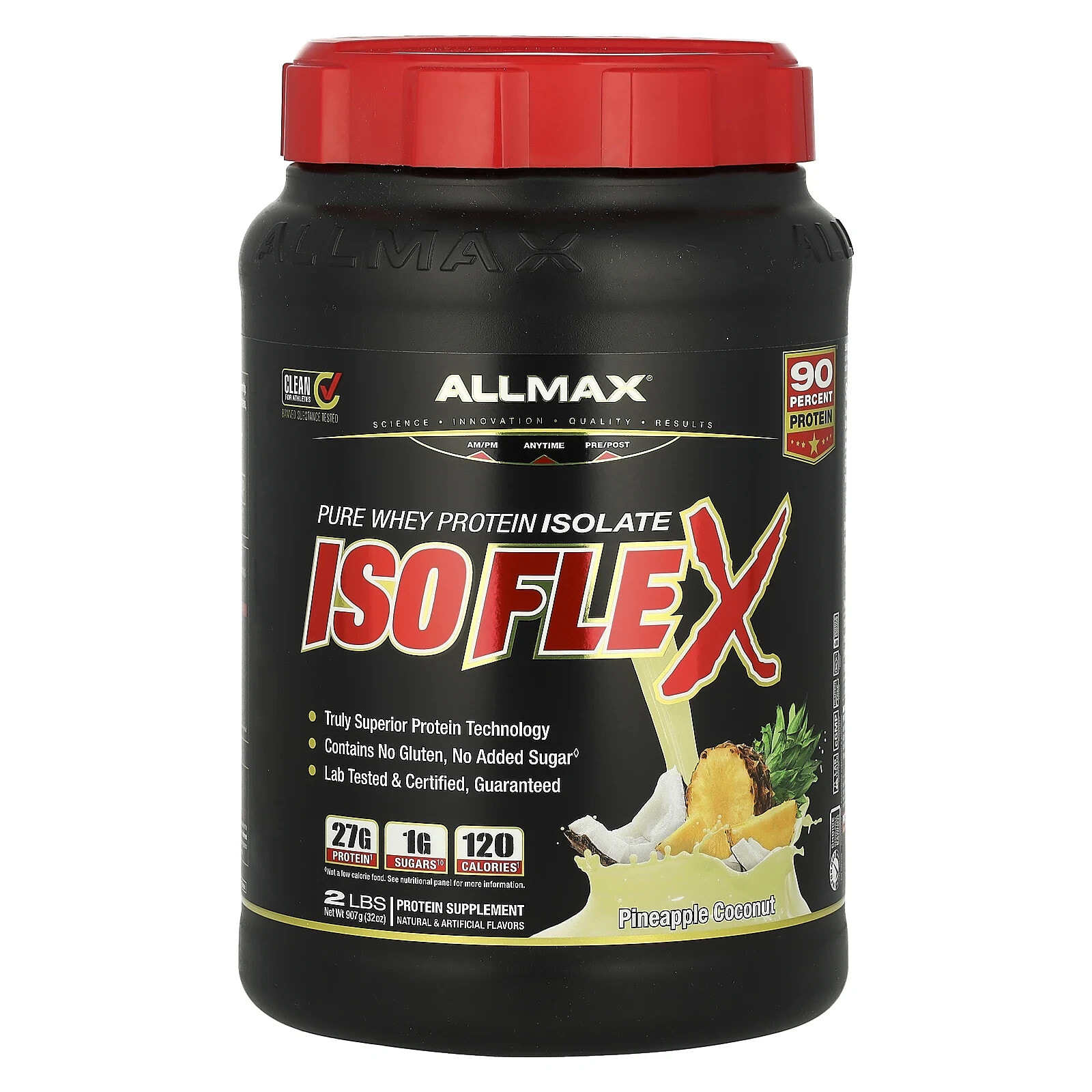 ALLMAX, Isoflex, 100% Pure Whey Protein Isolate, Vanilla, 5 lbs (2.27 kg)