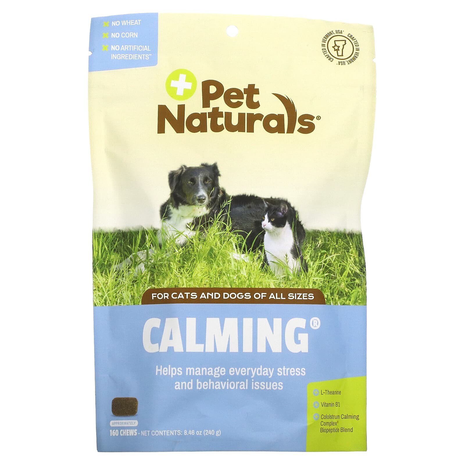 Calming, For Dogs and Cats, All Size, 160 Chews, 8.46 oz (240 g)