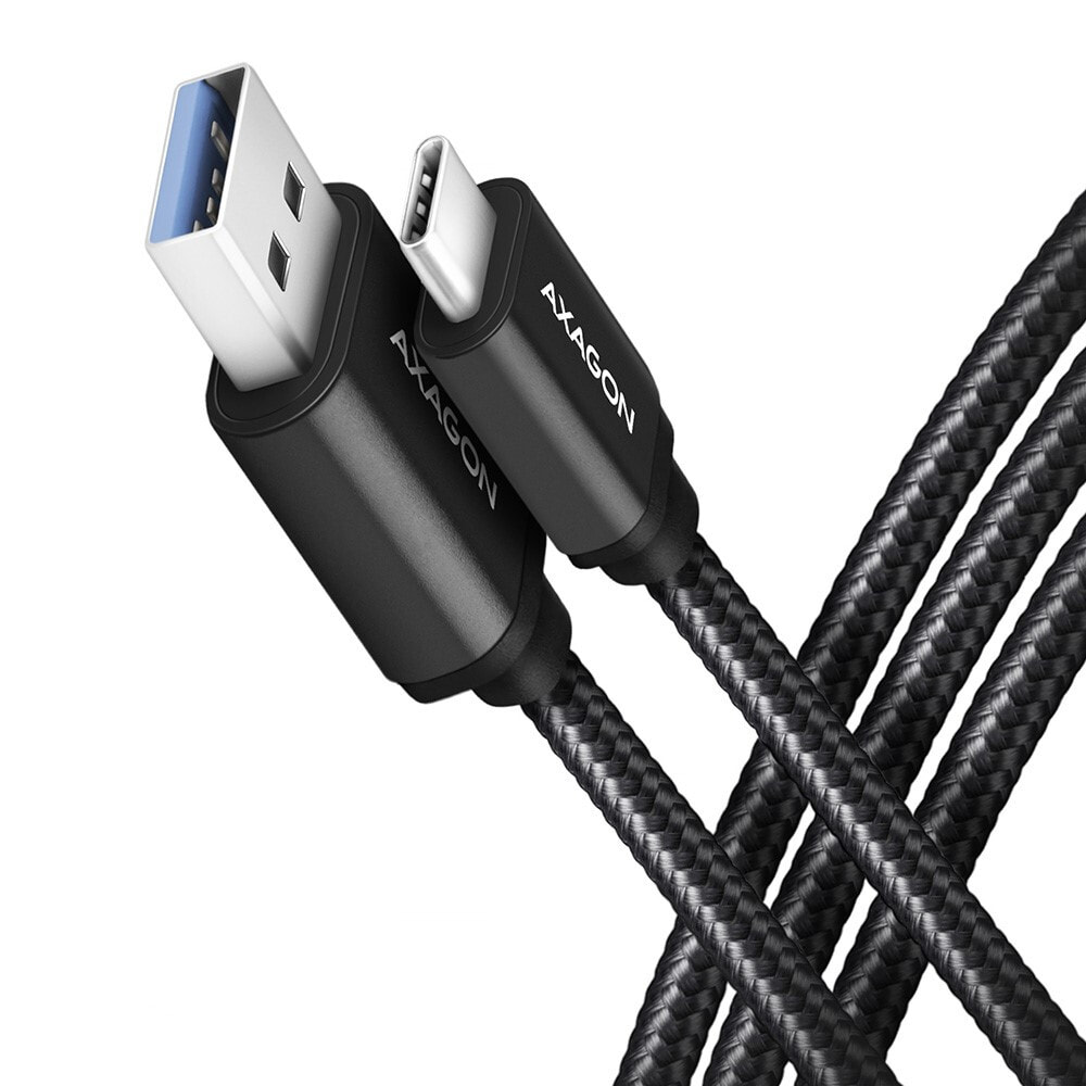 AXAGON BUCM3-AM20AB Kabel USB-C auf USB-A 3.2 Gen 1 schwarz - 2m - Cable - Digital
