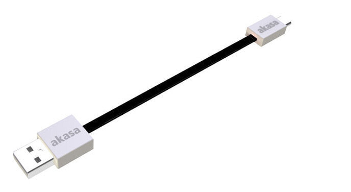 Akasa 0.15m USB 2.0 A/Micro-B USB кабель 0,15 m USB A Micro-USB B Черный AK-CBUB16-15BK