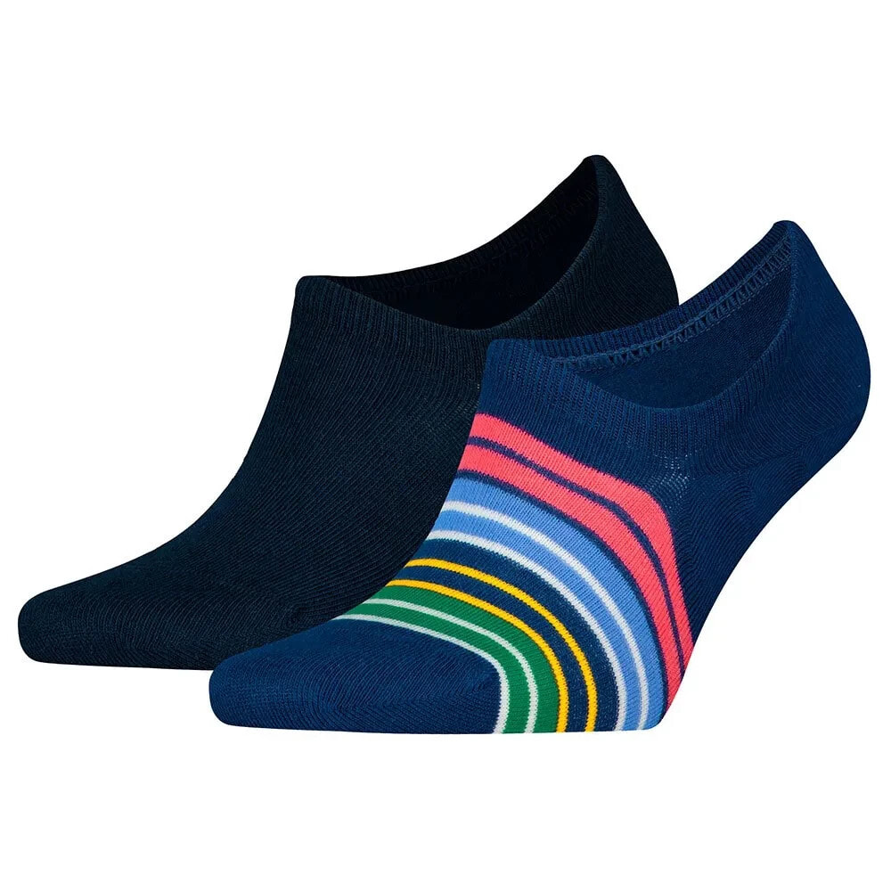 TOMMY HILFIGER Stripe no show socks 2 pairs