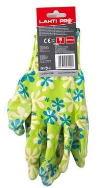 Lahti Pro Nitrile garden gloves 9 green L220409K