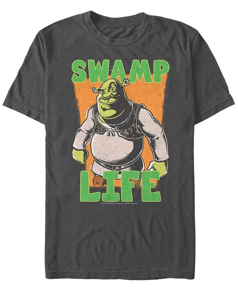Shrek Men's Swamp Life Poster Short Sleeve T-Shirt