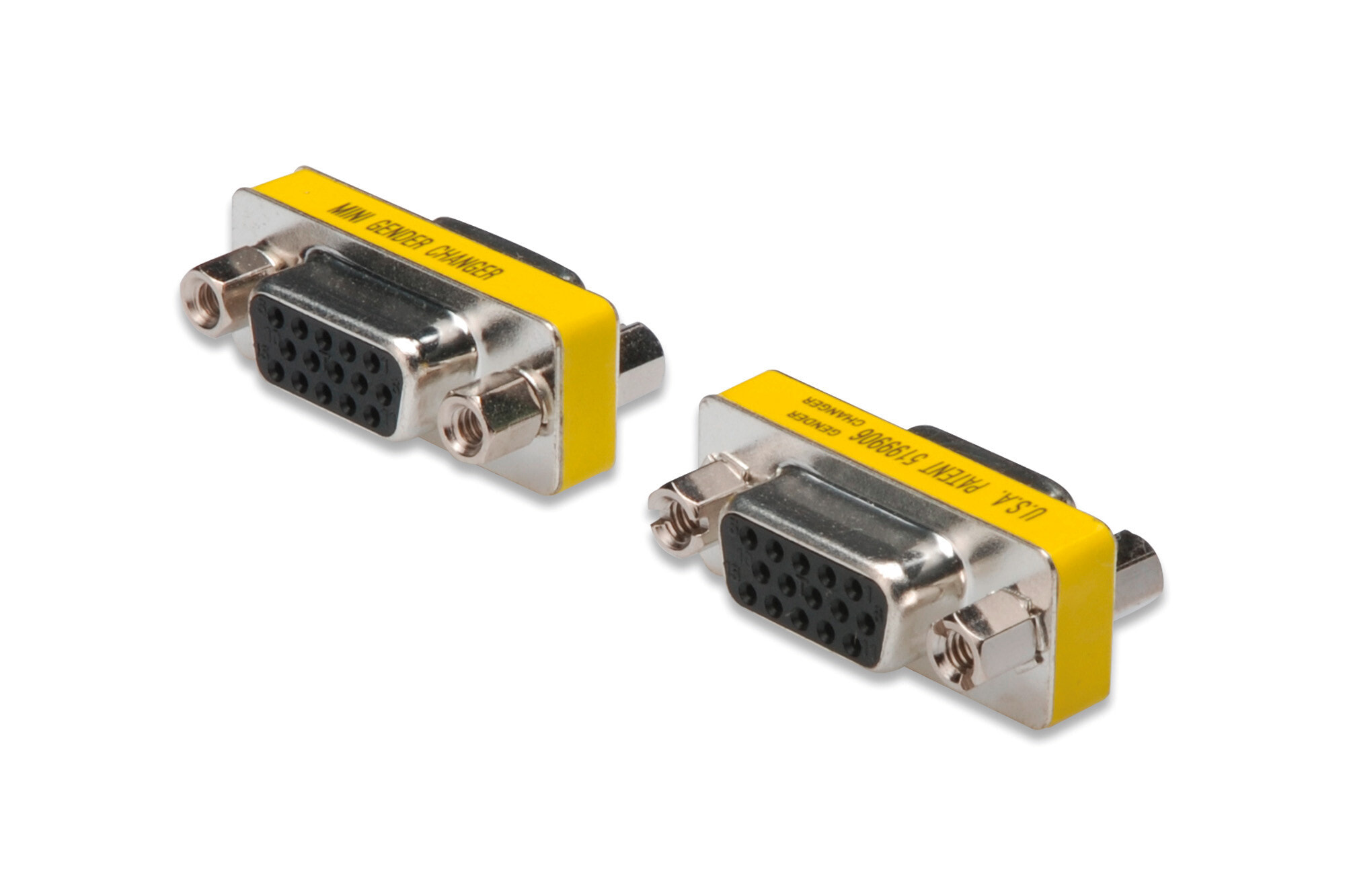 ASSMANN Electronic AK-610512-000-I кабельный разъем/переходник VGA Нержавеющая сталь, Желтый