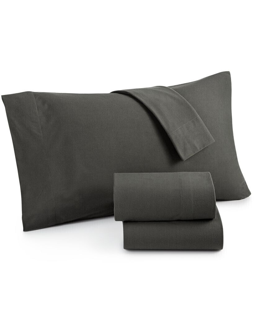 Shavel micro Flannel Solid California King 4-pc Sheet Set