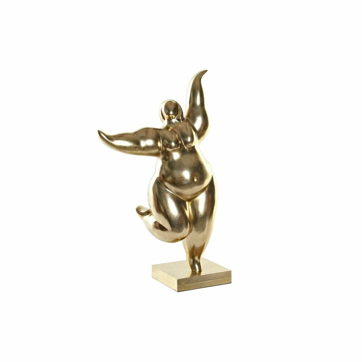 Decorative Figure DKD Home Decor Golden Resin (32.5 x 18.5 x 52.5 cm)