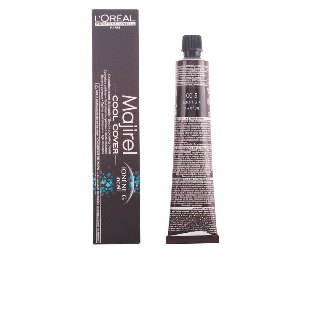 Loreal Paris Majirel Cool-Cover Hair Color No.5 Light Brown Стойкая крем краска для волос, оттенок светлый шатен 50 мл