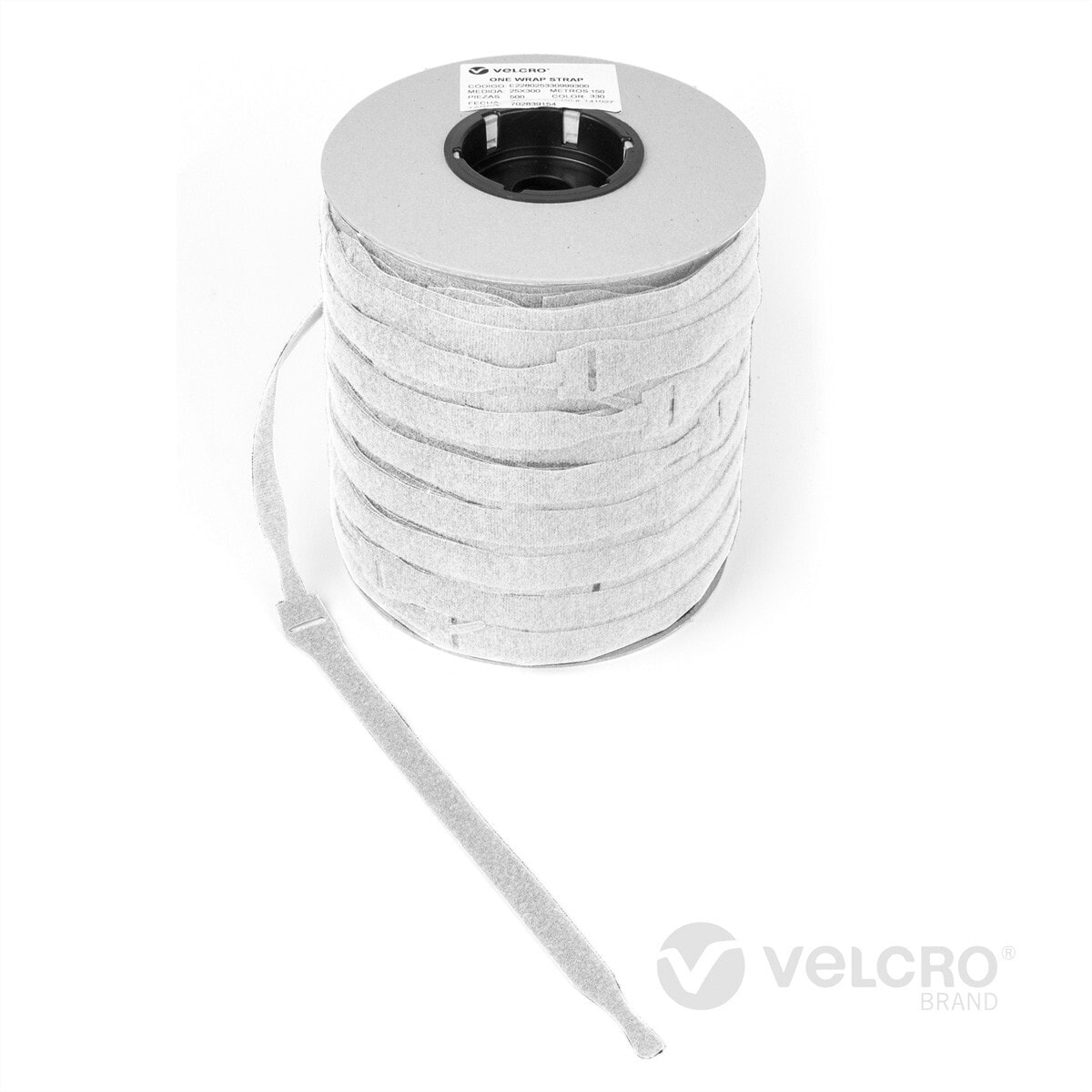 VELCRO ONE-WRAP - Releasable cable tie - Polypropylene (PP) -  - White - 300 mm - 25 mm - 750 pc(s)