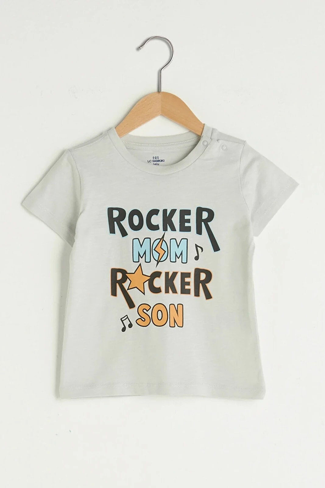 Erkek Bebek Açık Gri G4K T-Shirt