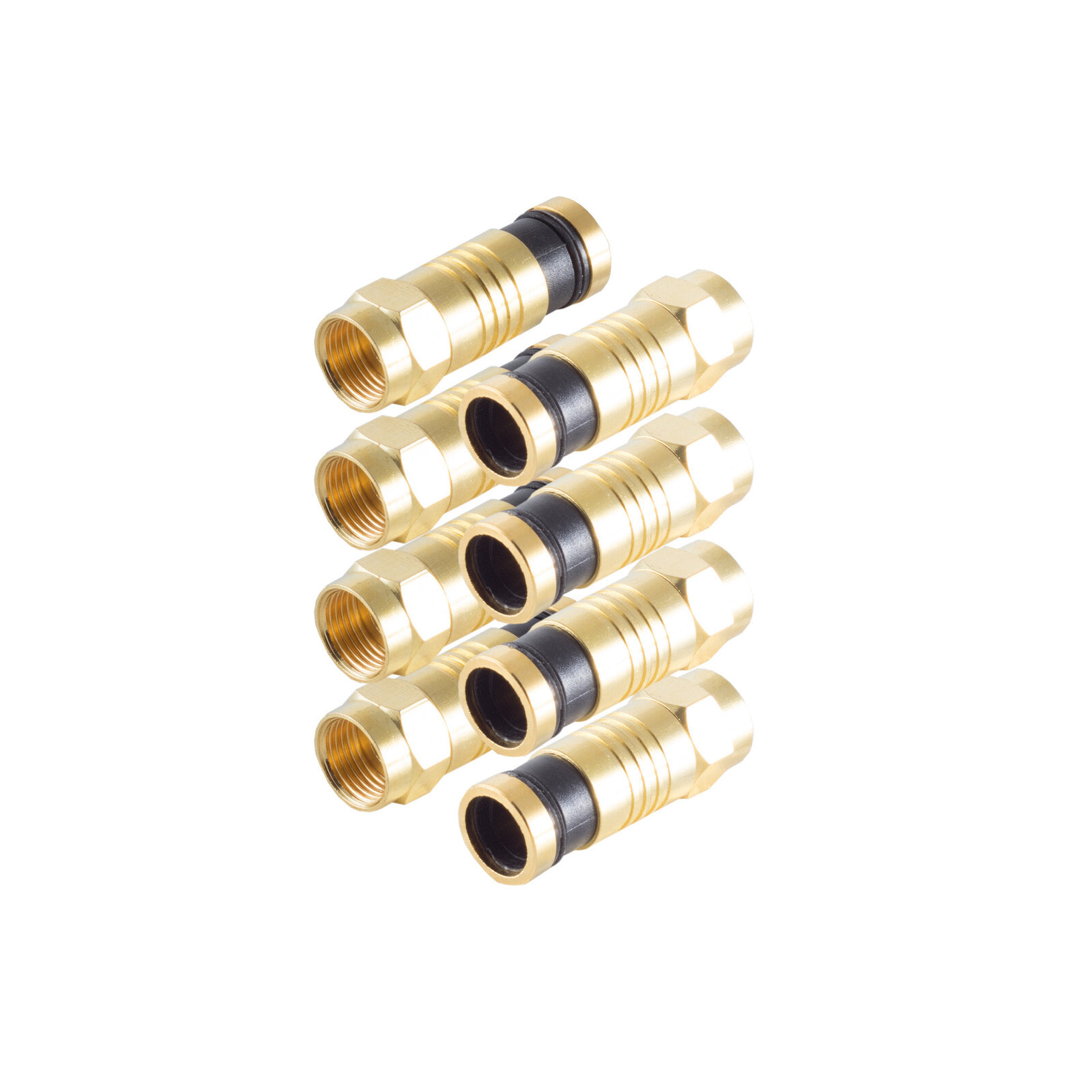 BS15-300814 - F-type - F - F - 7.2 mm - Gold - Gold