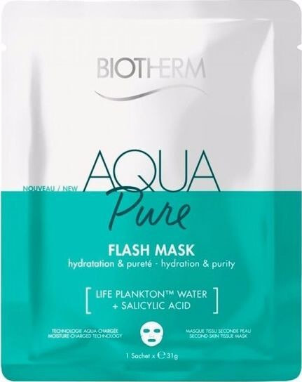 Увлажняющая маска для лица BIOTHERM Moisturizing face mask with salicylic acid Aqua Pure (Super Mask) 35 ml