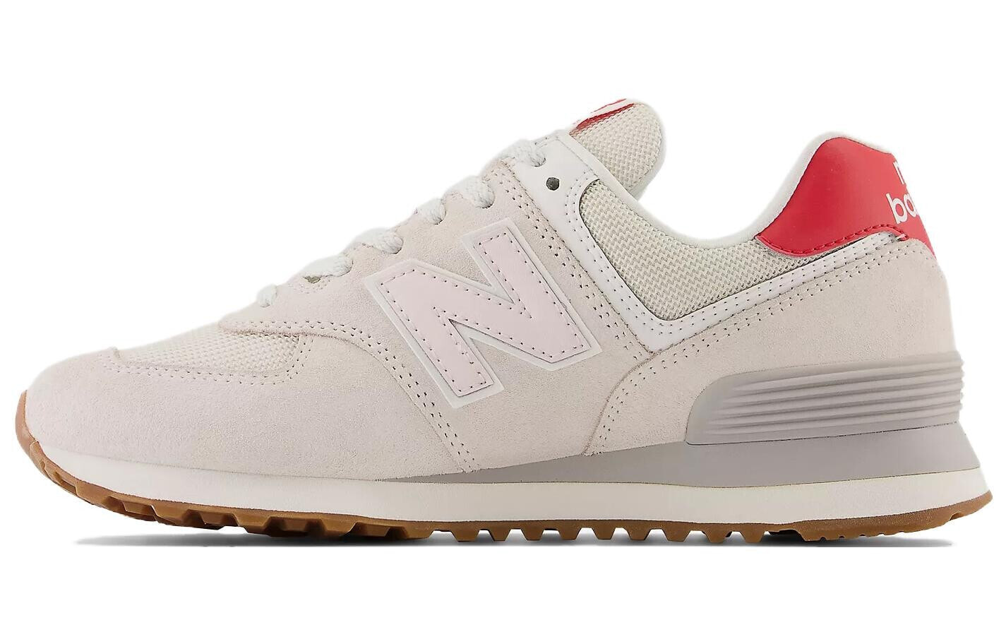 New Balance 574 Reflection Washed Pink True Red Women s New Balance B Width 38 14639 New Balance