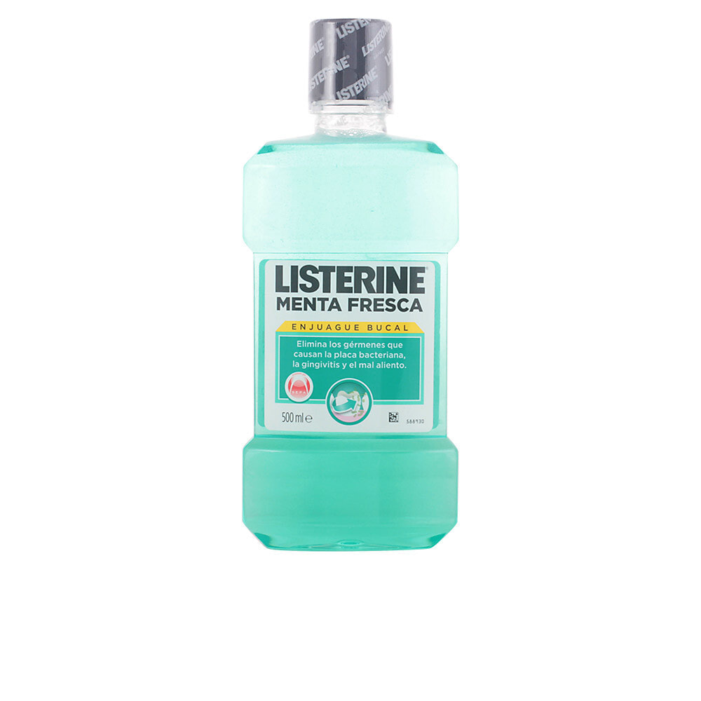 Listerine Fresh Mint Mouthwash Мятный ополаскиватель для полости рта от бактериального налета, гингивита и неприятного запаха 500 мл