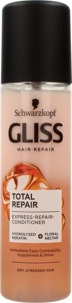 Несмываемый уход для волос Schwarzkopf Schwarzkopf Gliss Kur Total Repair Ekspresowa Odżywka-spray do włosów suchych i zniszczonych 200ml