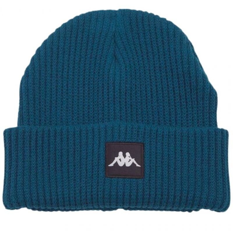 Мужская шапка синяя вязаная Kappa Hoppa Cap 308075 19-4033