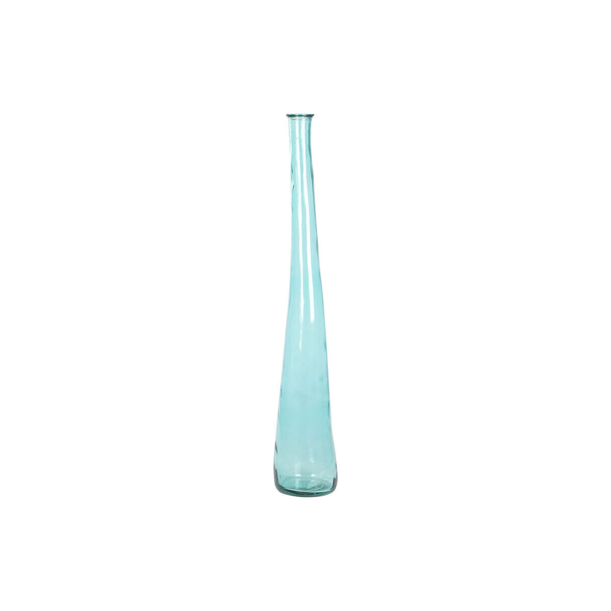 Vase DKD Home Decor 18 x 18 x 120 cm Sky blue Tempered Glass