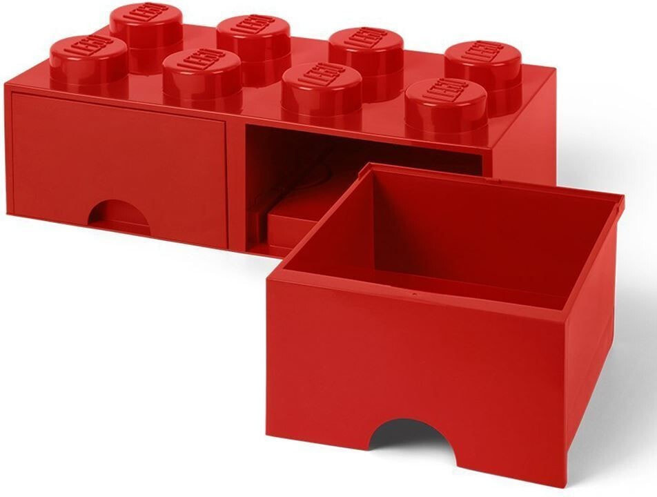 LEGO Room Copenhagen Brick Drawer 8 box red (RC40061730)
