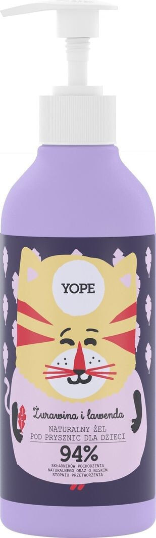 Yope Cranberry and Lavender Natural Shower Gel Детский гель для душа с экстрактами клюквы и лаванды 400 мл